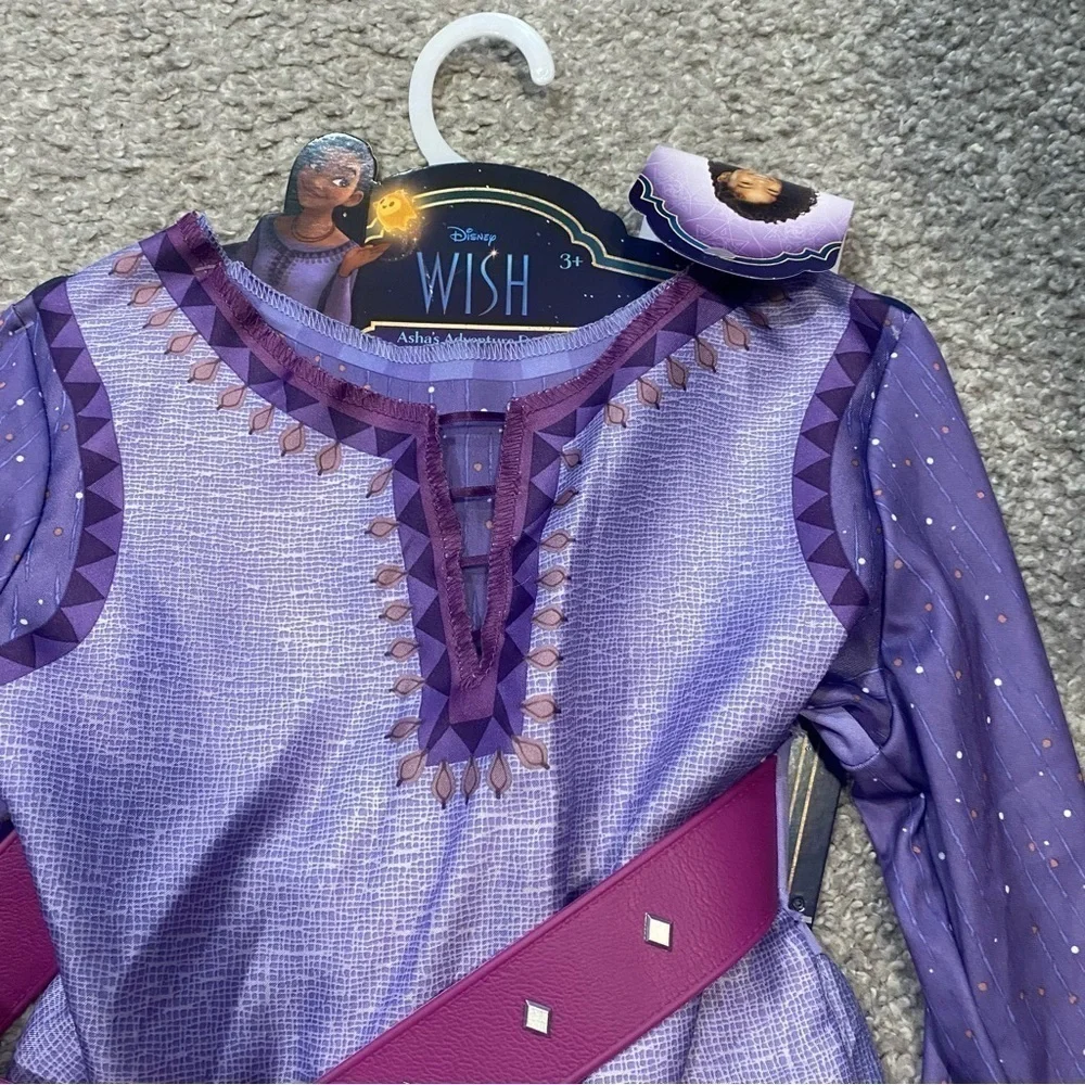 Disney Asha Wish Dress NEW Purple Sz 4-6X Princess Cruise Land World Parks